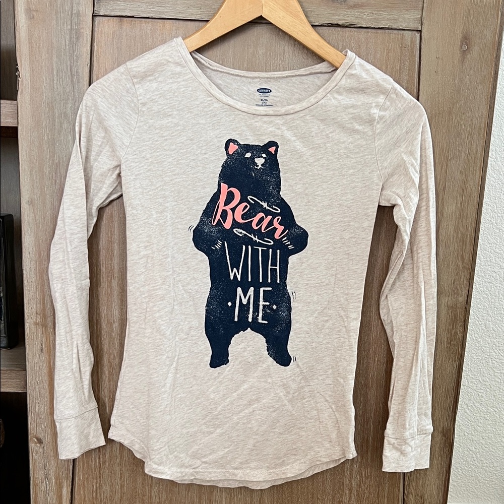 💚BUY 3 for $15💚 Mixed Old Navy/SO Kids Graphic Tees -Navy Beige Cream sz 10-14